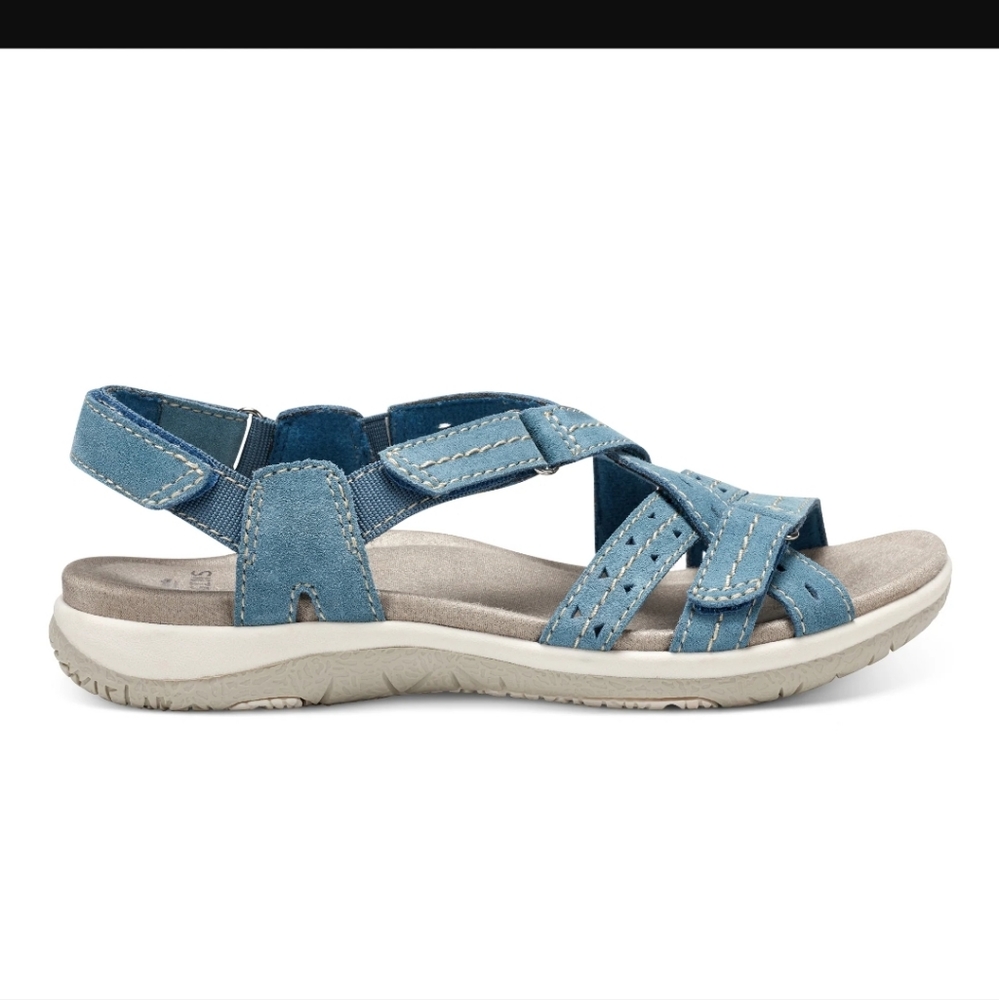 Earth Origins Womens Navy Blue Sandals